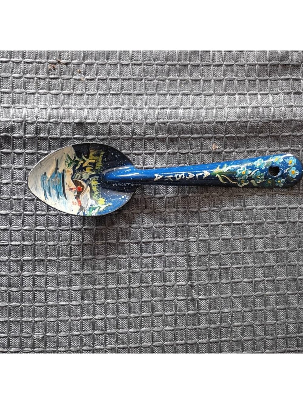 Spoon Enameled Hand Painted Alaska Souvenir